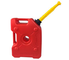 Bidon Plastico Profesional Apto Combustible *Antiestatico - Antiventeo - Traba Seguridad- Extra Chato Y Encastrable > Uso En Motos, Cuatriciclos, Etc-Incluye Embudo Pico Surtidor Antiventeo
