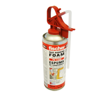 Espuma de Poliuretano PU1/300 envase con valvula 300 ML, caja x 12 unidades.