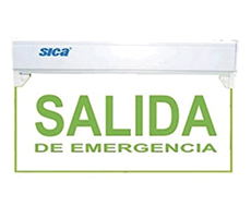 Cartel de Salida de Emergencia Led 5W 220V. Autonomía 3hs.