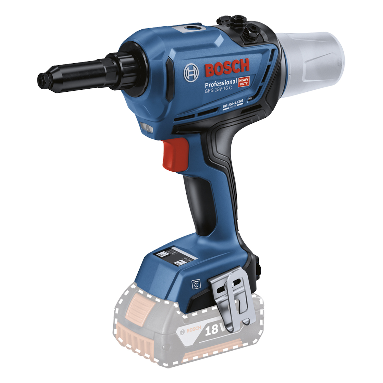 GRG 18V-16 C Remachadora inalámbrica 18V