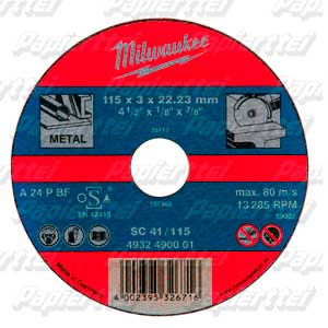 DISCO ABRAS. DEP 125 MM X 6 MM