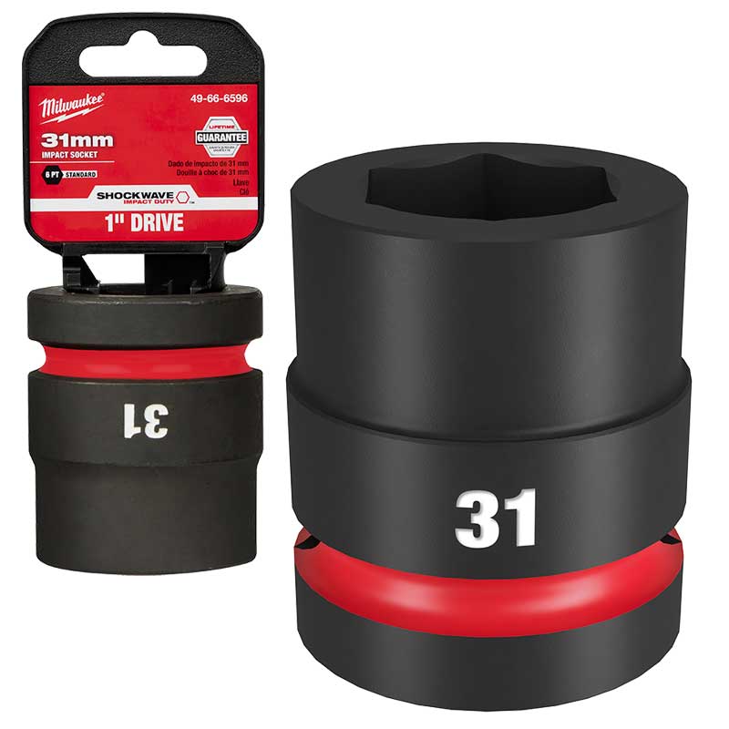 1" DR 31MM STD IMPACT SOCKET