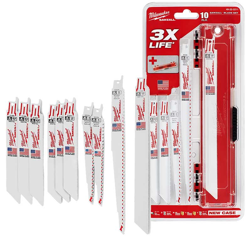 SET DE HOJAS SAWZALL 10 PZAS