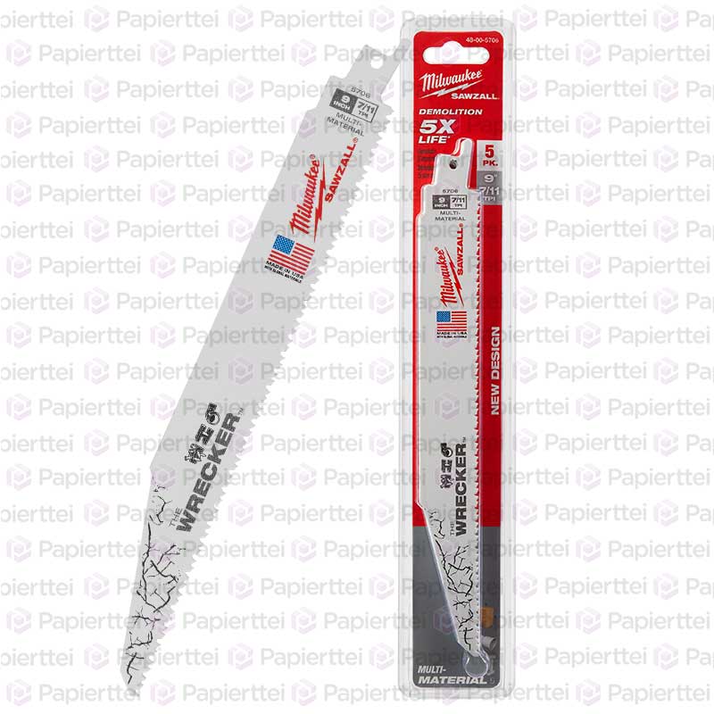 HOJA SIERRA SABLE WRECKER BLADE 9" X5