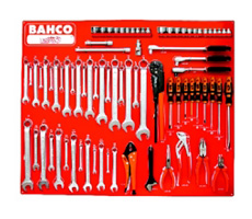 Tablero de chapa con herramientas para taller - 71 pz