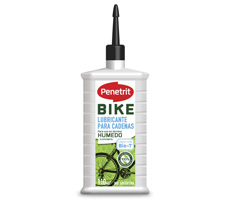 Lubircante para cadenas (terreno húmedo ) con Bio-T.Aceitera x 110 cm3. • Para uso en terreno húmedo o con barro. • Lubricidad ópti ma. • Protege la cadena de forma eficaz contra la corrosión generada por barro, agua o humedad. • Mejora el pasaje de cambio s. • Extiende la vida útil de la cadena. • Adecuado para bicicletas de uso urbano. • Desarrollado con recursos renovables.