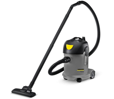 Aspiradora profesional. Potencia: 1600W. Cauldal de Aire: 47 l/s. Capacidad de tanque: 14l. Peso sin accesorios: 5.3Kg. Solo aspira sólidos .