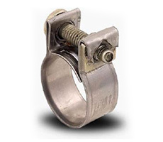 Abrazadera con tornillo y tuerca.Banda: 9mm. Rango: 12-14, Venta mínima o múltiplo: 100