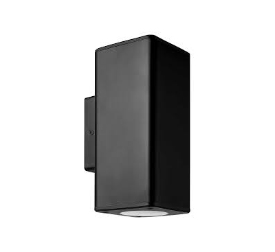 Luminaria Dual Black para lámparas GU10 dicróicas. IP: 54.