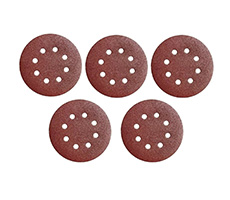 Discos abrasivos velcro Ø125MM grano 120 x 5 unidades madera y metal. Para lijadoras TE-XS 28, RS 40, RS 18 LI con sistema QUICK- STICK