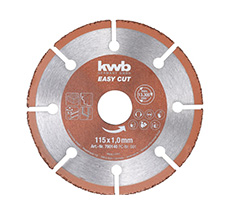 Disco de corte universal de carburo de tungsteno en Ø de 115x22.23mm 13.000 RPM