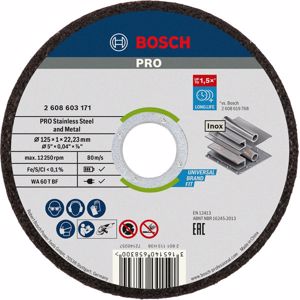Disco corte recto inox Standard 125 x 1.0 x 10 unidades