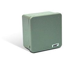 Caja de paso y distribución ínea Logic Box gris RAL 7032 cuadrada 80X80X51.5 ciega IP54