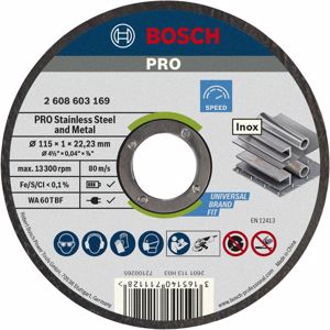 Disco corte recto inoxidable Standard 115x1.0 x 10 unidades
