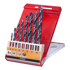 Set de 8 Mechas para Madera 3 a 10MM
