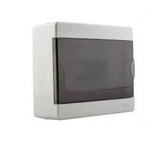 Tablero de distribución línea Silver Box blanco con puerta fume 8 DIN