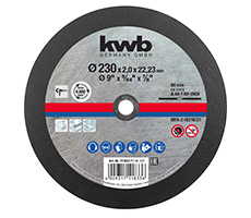 Disco de corte para metal medidas 230x1,9mm. Venta unitaria, caja x 25 unidades.