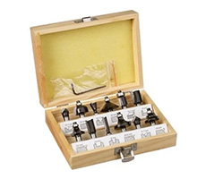 Set de 12 Fresas para madera Ø 8 mm