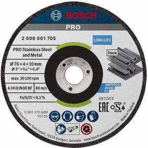 cd5af89056f981459b45ab390ebea620b381e5ca_2608601705.jpeg Disco de desbaste para acero inoxidable 76x4,0x10MM - 2 unidades - centro deprimido