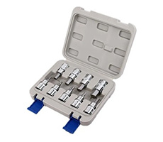 Juego De Dados Punta Hexagonal 1/2″ 9Pzs