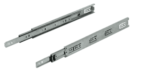 Juego guía telescópica sobre extension 30Kg 400Mm Galvanizada