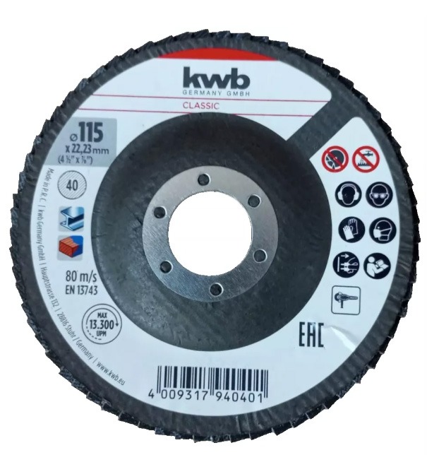 Discos De Láminas Abrasivas, Para Metales Cut-Fix -Corindon 115Mm #40