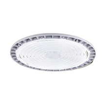 Campana industrial led. Potencia: 200W. Flujo luminoso: 26000LM. IP: 65. Tensión: 220V. Díametro: 420MM Altura: 112MM . Gancho de montaje incluido. Vida útil: 30000hs.