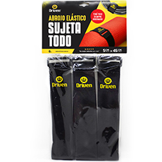 Abrojo con hojal metálico Ancho 5cm largo 45cm color negro.