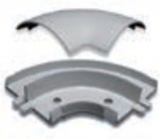 Accesorio Ángulo plano para piso 60x13 gris