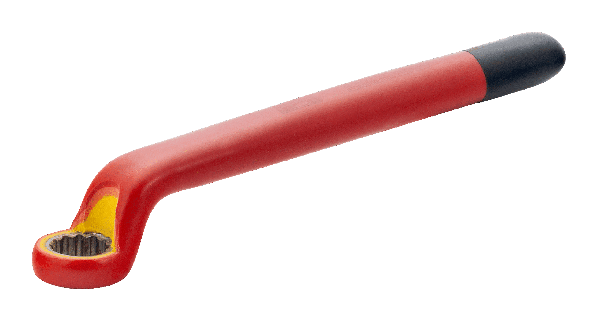 Llave de estrella acodada de una boca aislada 14 mm.