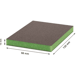 Esponja abrasiva Expert S473, 98x13x120mm Superfine.