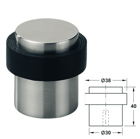 Tope de puerta piso Startec Ø38x40mm