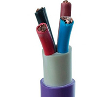 Cable subterraneo 4x4mm color violeta venta x metro