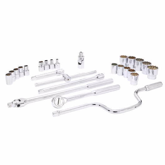 Set Herramientas Mecánicas Estriadas de 26 Piezas Enc. 1/2" Pulgadas