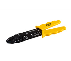 Set Pinza alicate para terminales aislados + 60 terminales. Largo 220mm x ancho 38mm.
